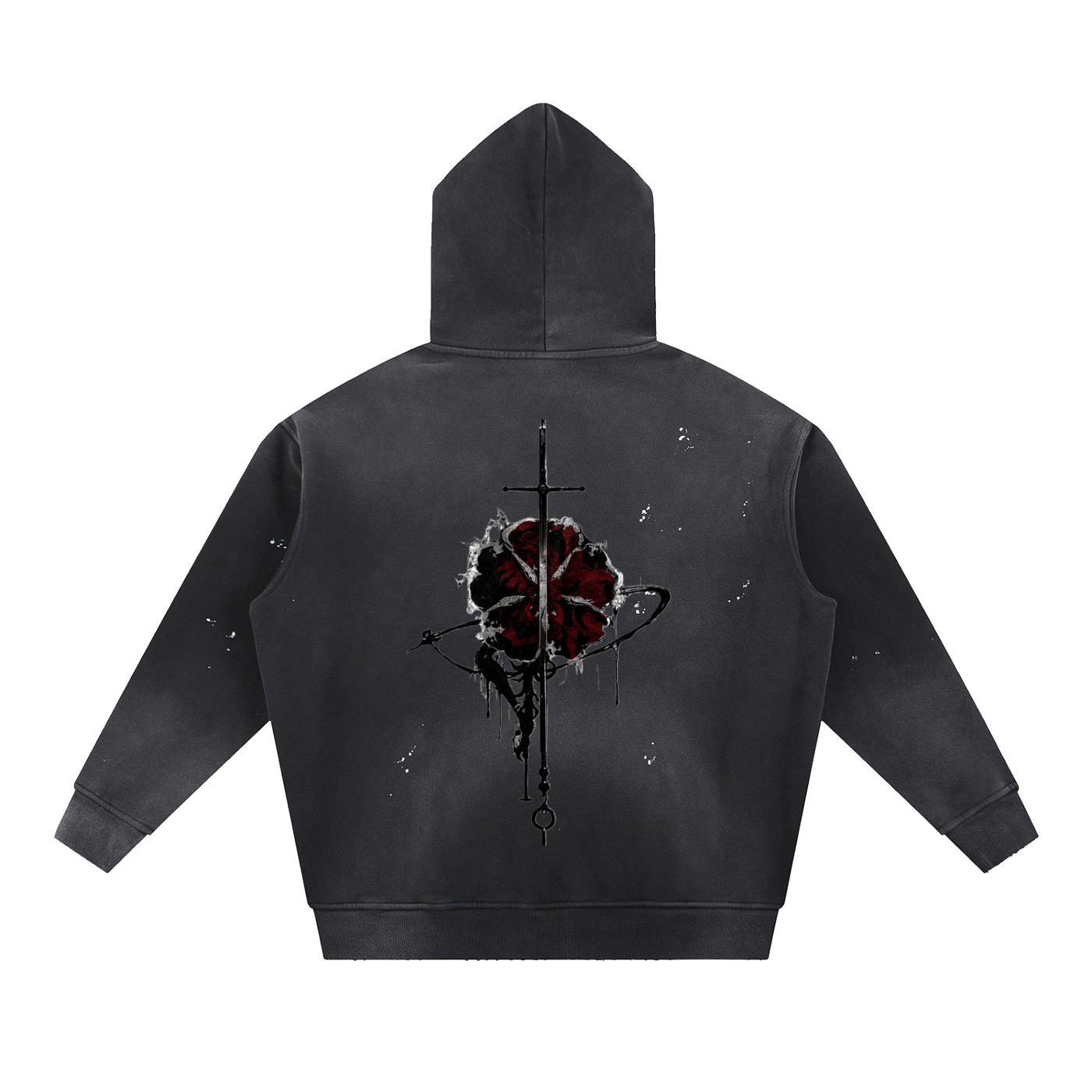 Black Clover Frayed Fleece Hoodie
