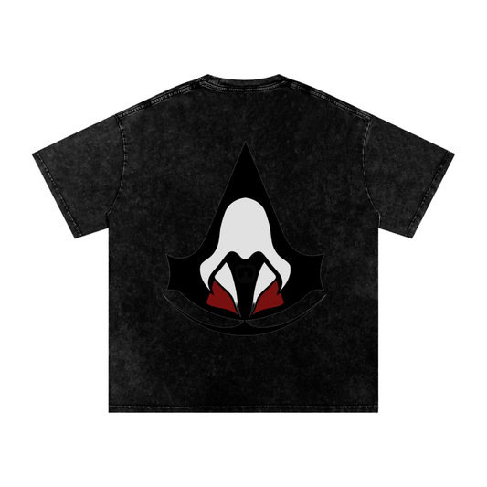 Assasin Washed Oversized Cotton T-Shirt