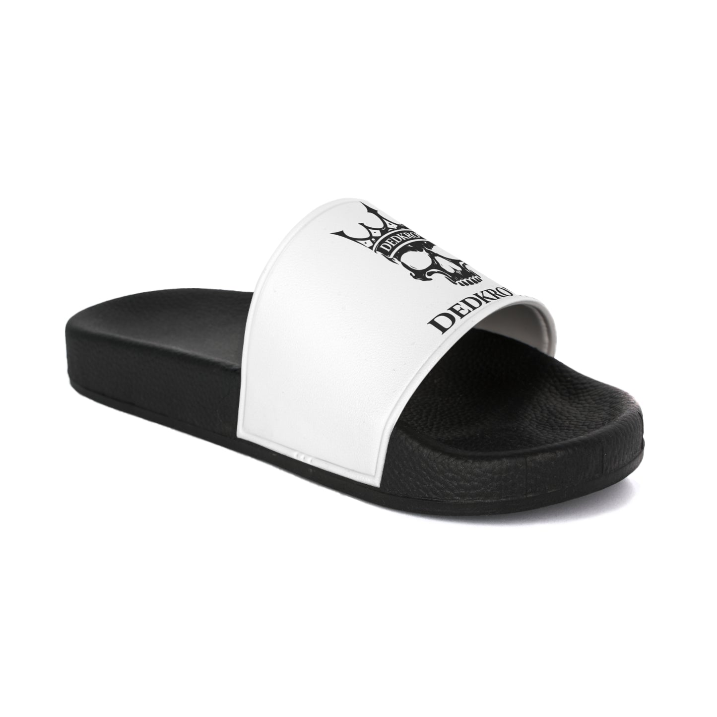 Skull Krown Slide Sandals White Version