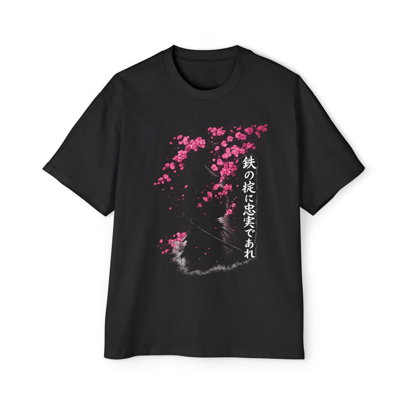 Cherry Blossom Samurai Tee | Japanese Torii Shrine Graphic Tee Oversized