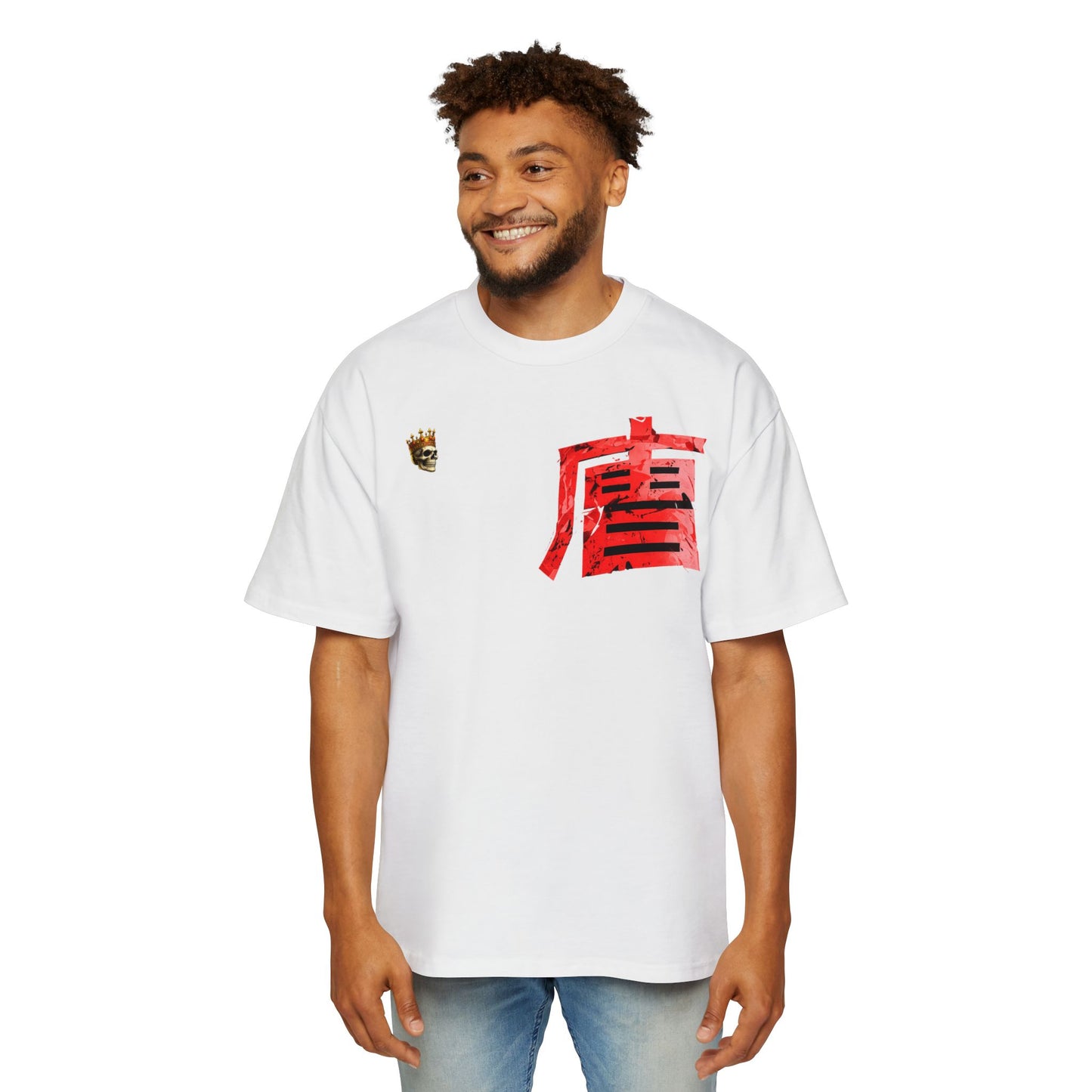 Anime Red Kanji '唐' Graphic Oversized