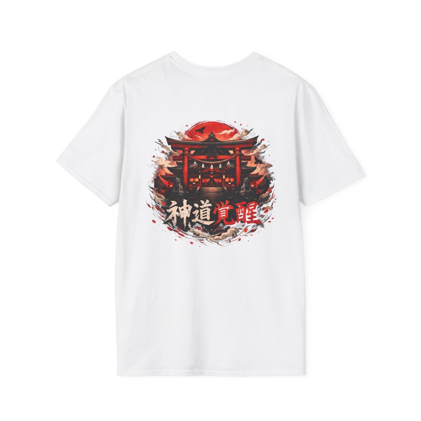 Cherry Blossom Samurai Tee | Japanese Torii Shrine Graphic Tee
