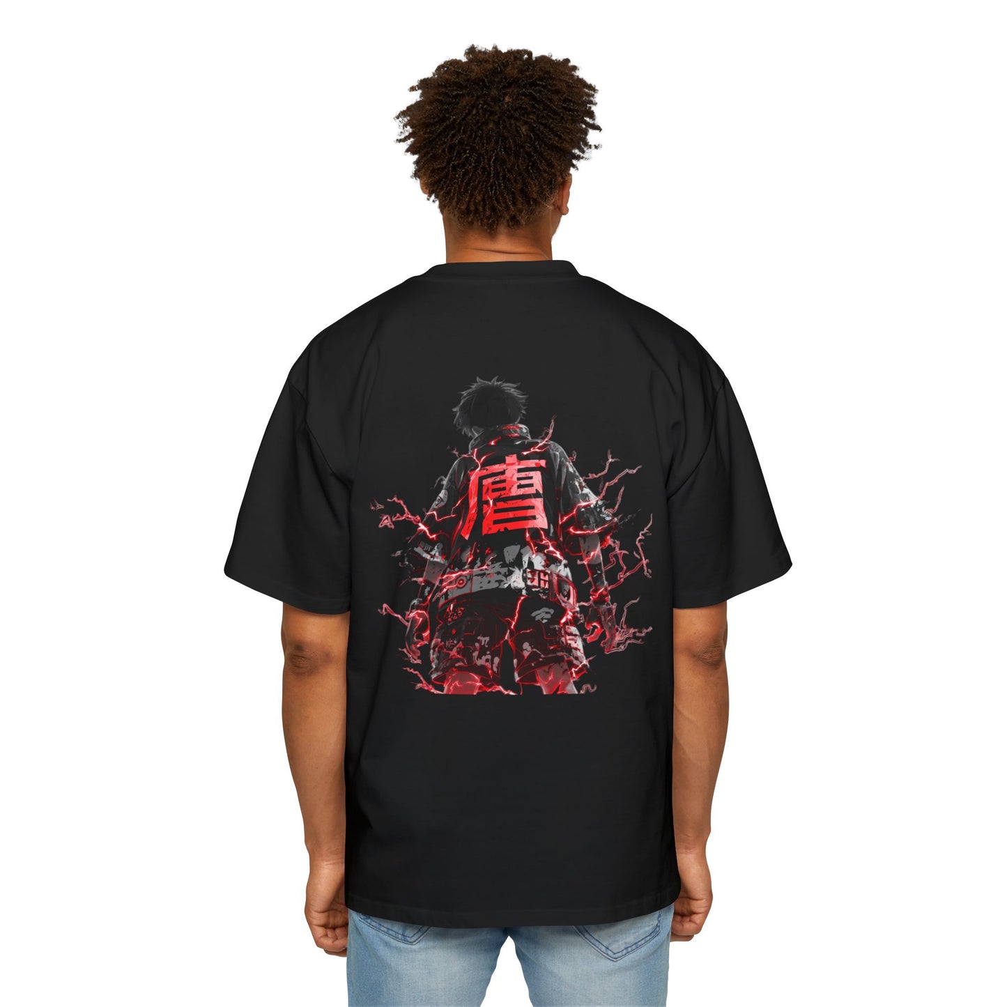 Anime Red Kanji '唐' Graphic Oversized