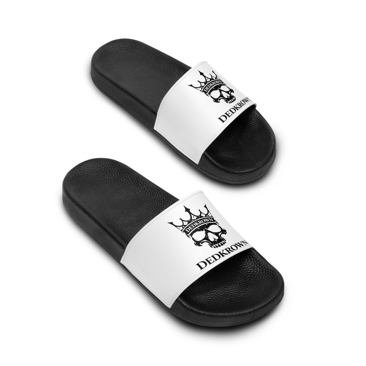 Skull Krown Slide Sandals White Version