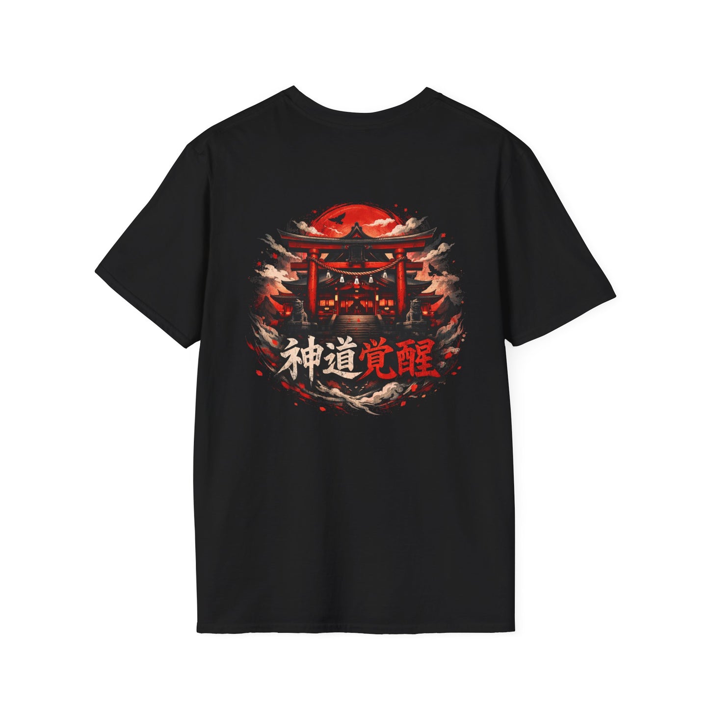 Cherry Blossom Samurai Tee | Japanese Torii Shrine Graphic Tee