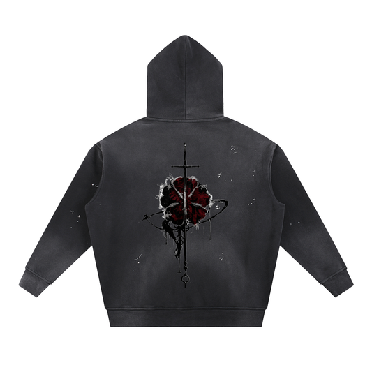 Black Clover Frayed Fleece Hoodie