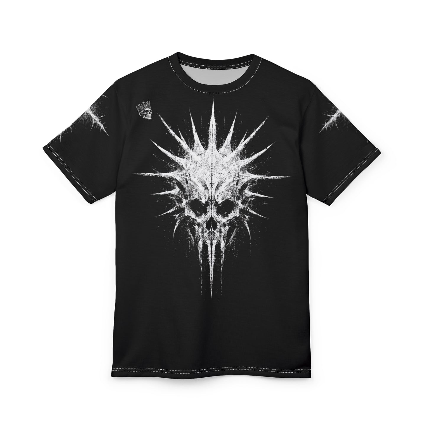 Spiked Skull Graphic TShirt